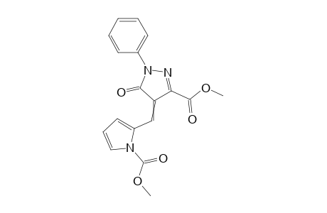 4H,5h-3-methoxycarbonyl-4-(1-methoxycarbonylpyrrol-2-yl)methylene-1-phenylpyrazol-5-one