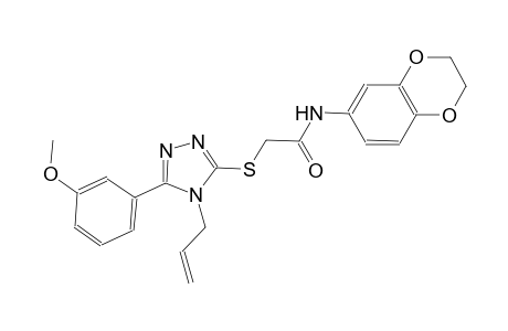 2-{[4-allyl-5-(3-methoxyphenyl)-4H-1,2,4-triazol-3-yl]sulfanyl}-N-(2,3-dihydro-1,4-benzodioxin-6-yl)acetamide