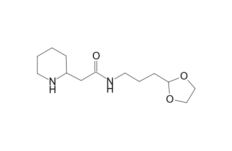 2-{3-[.alpha.-(Piperidin-2-yl)acetamido]propyl}-1,3-dioxolane