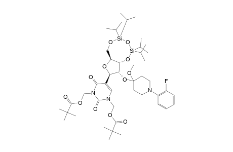 2'-O-[1-(2-FLUOROPHENYL)-4-METHOXYPIPERIDIN-4-YL]-N-1,N-3-BIS-(PIVALOYLOXYMETHYL)-3',5'-O-(TETRAISOPROPYLDISILOXANE-1,3-DIYL)-PSEUDOURIDINE