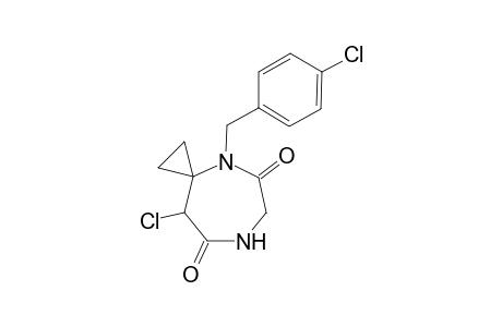 6'-Chloro-4'-(4-chlorobenzyl)-2',3',4',5',6',7'-hexahydrospiro[cyclopropane-1,5'-[1H][1,4]diazepine]-3,7-dione