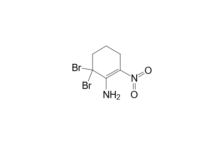 3,3-Dibromo-2-amino-1-nitrocyclohexene