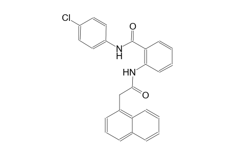 N-(4-chlorophenyl)-2-[(1-naphthylacetyl)amino]benzamide