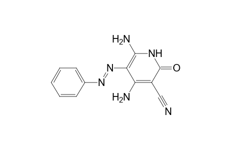 3-Pyridinecarbonitrile, 4,6-diamino-1,2-dihydro-2-oxo-5-(phenylazo)-