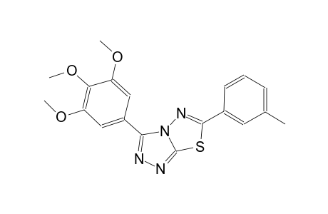 6-(3-methylphenyl)-3-(3,4,5-trimethoxyphenyl)[1,2,4]triazolo[3,4-b][1,3,4]thiadiazole