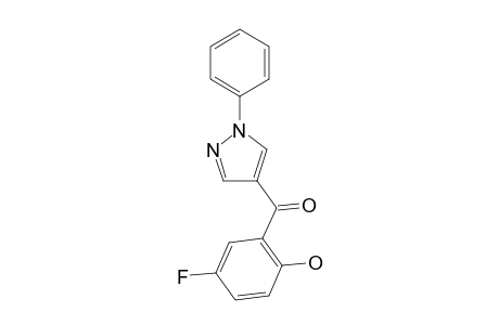 5'-Fluoro-2'-hydroxyphenyl 1-phenyl-1H-pyrazol-4-yl ketone