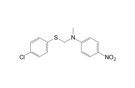 N-{[(p-chlorophenyl)thio]methyl}-N-methyl-p-nitroaniline
