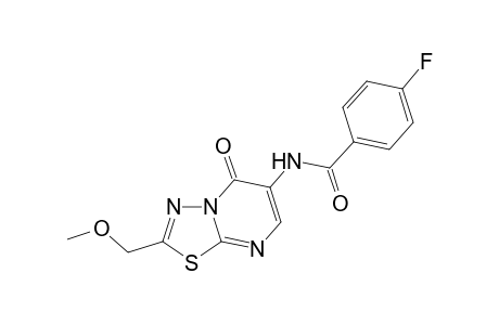 Benzamide, 4-fluoro-N-[2-(methoxymethyl)-5-oxo-5H-[1,3,4]thiadiazolo[3,2-a]pyrimidin-6-yl]-