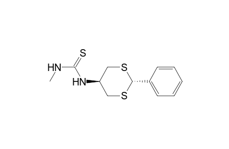 Thiourea, N-methyl-N'-(2-phenyl-1,3-dithian-5-yl)-, trans-