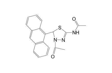N-[4-acetyl-5-(9-anthryl)-4,5-dihydro-1,3,4-thiadiazol-2-yl]acetamide