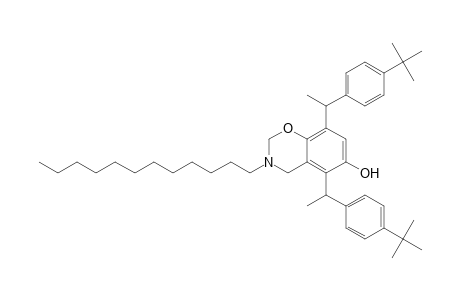 2H-1,3-benzoxazin-6-ol, 5,8-bis[1-[4-(1,1-dimethylethyl)phenyl]ethyl]-3-dodecyl-3,4-dihydro-