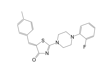 (5Z)-2-[4-(2-fluorophenyl)-1-piperazinyl]-5-(4-methylbenzylidene)-1,3-thiazol-4(5H)-one