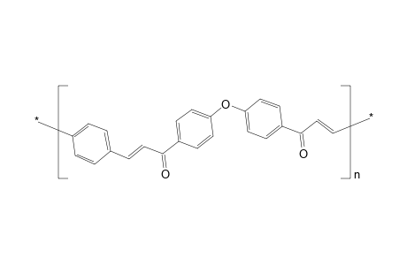 Polychalcone, poly(1,4-phenylene-vinylene-carbonyl-1,4-phenyleneoxy-1,4-phenylene-carbonylvinylene)