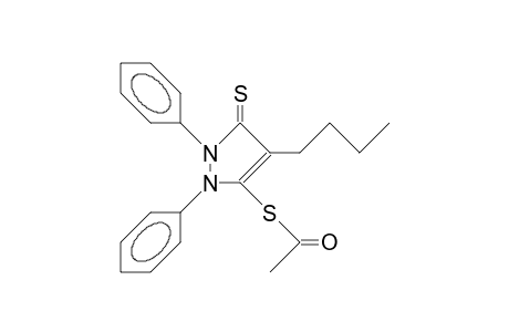 3-Acetylthio-4-butyl-3-pyrazoline-5-thione