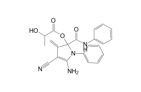 N-Phenyl-2-[(2'-hydroxypropanoyl)oxy]-2-[(N-phenyl)carboxamido]-3-methylene-4-cyano-5-amino-2,3-dihydropyrrol