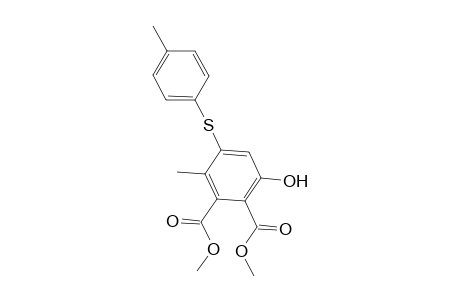 Dimethyl 3-Hydroxy-5-(4-methylphenylsulfanyl)-6-methylphthalate