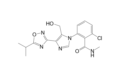 Benzamide, 2-chloro-6-[5-(hydroxymethyl)-4-[5-(1-methylethyl)-1,2,4-oxadiazol-3-yl]-1H-imidazol-1-yl]-N-methyl-