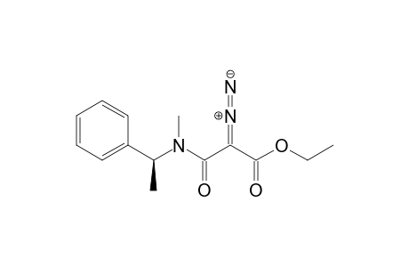 Ethyl 3-{methyl[(1S)-1-phenylethyl]amino}-2-diazo-3-oxopropanoate