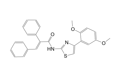 (2E)-N-[4-(2,5-dimethoxyphenyl)-1,3-thiazol-2-yl]-2,3-diphenyl-2-propenamide
