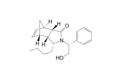 (+)-(1R,2S,5R,6R,7S)-5-n-Butyl-4-[(1'R)-1'-phenyl-2'-hydroxy-ethyl]-4-azatricycl[5.2.1.0(2,6)]dec-8-en-3-one