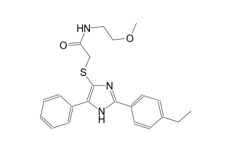 acetamide, 2-[[2-(4-ethylphenyl)-5-phenyl-1H-imidazol-4-yl]thio]-N-(2-methoxyethyl)-