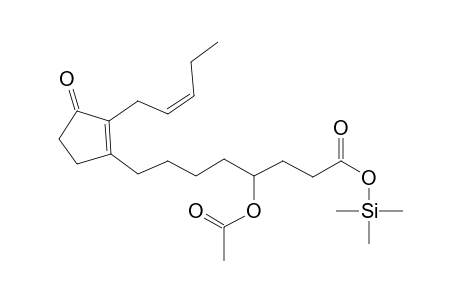 4-Acetyloxy-8-(3-oxo-2-pent-2-enylcyclopenten-1-yl)octanoic acid, tms