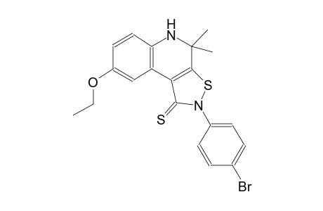 2-(4-bromophenyl)-8-ethoxy-4,4-dimethyl-4,5-dihydroisothiazolo[5,4-c]quinoline-1(2H)-thione