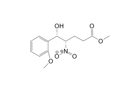 Methyl 5-hydroxy-5-(2-methoxyphenyl)-4-nitropentanoate