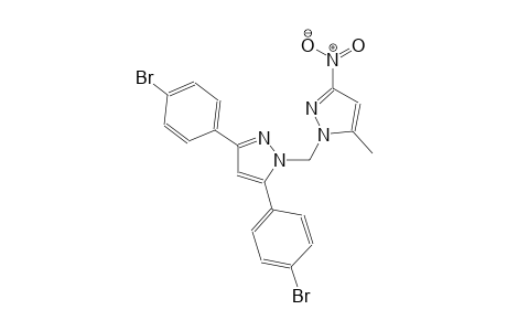 3,5-bis(4-bromophenyl)-1-[(5-methyl-3-nitro-1H-pyrazol-1-yl)methyl]-1H-pyrazole