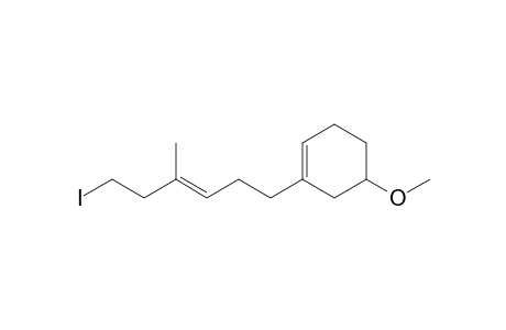 1-[(E)-6-iodanyl-4-methyl-hex-3-enyl]-5-methoxy-cyclohexene