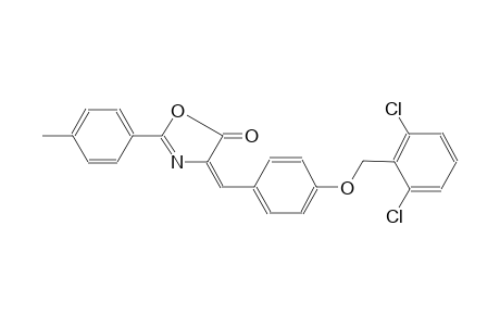 (4E)-4-{4-[(2,6-dichlorobenzyl)oxy]benzylidene}-2-(4-methylphenyl)-1,3-oxazol-5(4H)-one