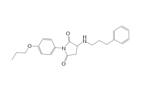 3-[(3-phenylpropyl)amino]-1-(4-propoxyphenyl)-2,5-pyrrolidinedione