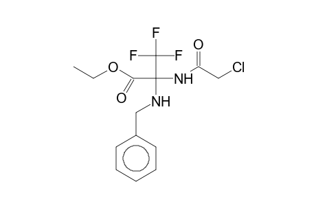 Ethyl 2-(benzylamino)-2-[(chloroacetyl)amino]-3,3,3-trifluoropropanoate