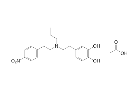 4-{2-[(p-nitrophenethyl)propylamino]ethyl}pyrocatechol, acetate(1:1)(salt)