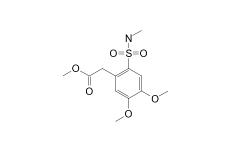4,5-DIMETHOXY-2-CARBOMETHOXYMETHYLBENZENE-N-METHYLSULFONAMIDE