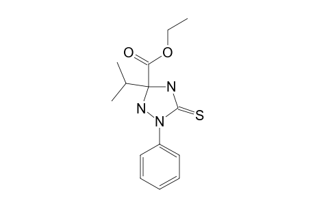 5-ETHOXYCARBONYL-5-(1-METHYLETHYL)-2-PHENYL-[1,2,4]-TRAIZOLIDINE-3-THIONE
