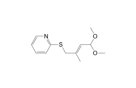 2-[(E)-4,4-dimethoxy-2-methyl-but-2-enyl]sulfanylpyridine