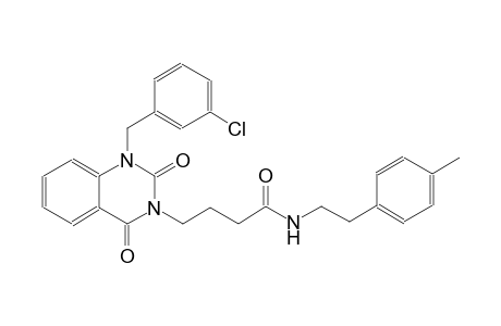 4-(1-(3-chlorobenzyl)-2,4-dioxo-1,4-dihydro-3(2H)-quinazolinyl)-N-[2-(4-methylphenyl)ethyl]butanamide