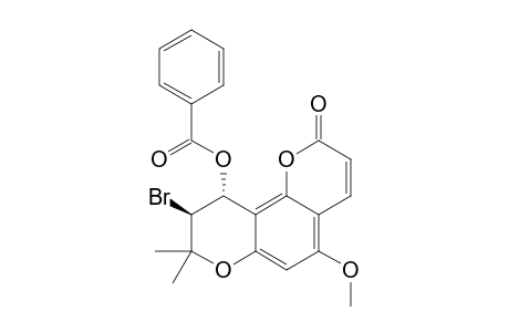(+/-)-TRANS-3'-BrOMO-4'-BENZOYLOXY-3',4'-DIHYDRO-5-METHOXYSESELIN