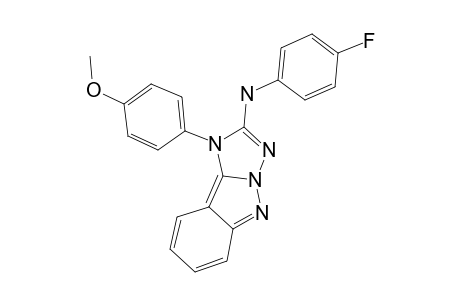 1-(4-METHOXYPHENYL)-2-[(4-FLUOROPHENYL)-AMINO]-1H-1,2,4-TRIAZOLO-[2,3-B]-INDAZOLE
