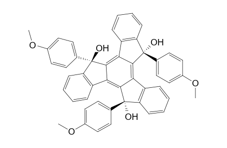 5.alpha.,10.alpha.,15.beta.-Trihydroxy-5.beta.,10.beta.,15.alpha.-tris(4'-methoxyphenyl)-10,15-dihydro-5H-diindeno[1,2-a : 1',2'-c]fluorene