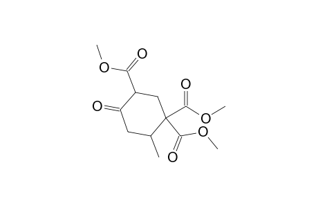 6-Methyl-4-oxo-1,1,3-cyclohexanetricarboxylic acid trimethyl ester