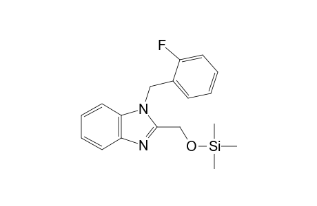 [1-(2-Fluorobenzyl)-1H-benzimidazol-2-yl]methanol, tms derivative