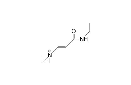 ([E]-2-(N-Ethyl-carbamido)-vinyl)-trimethylammonium cation