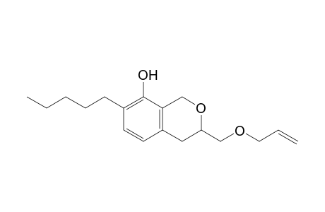 3-Allyloxymethyl-7-pentylisochroman-8-ol