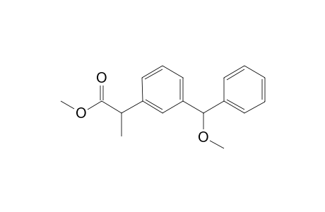 2-[3-[methoxy(phenyl)methyl]phenyl]propanoic acid methyl ester