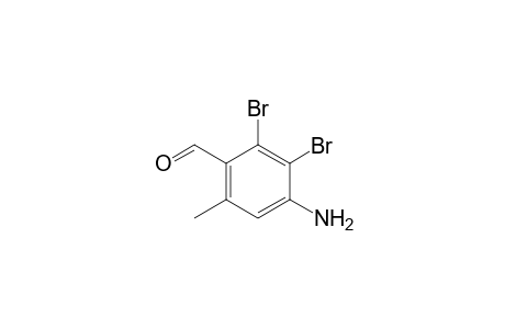 4-Amino-2,3-dibromo-6-methylbenzaldehyde