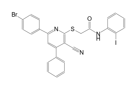 acetamide, 2-[[6-(4-bromophenyl)-3-cyano-4-phenyl-2-pyridinyl]thio]-N-(2-iodophenyl)-