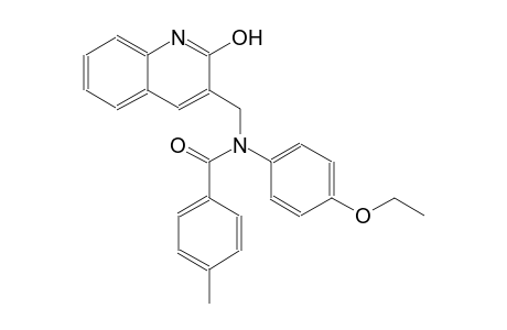 N-(4-ethoxyphenyl)-N-[(2-hydroxy-3-quinolinyl)methyl]-4-methylbenzamide