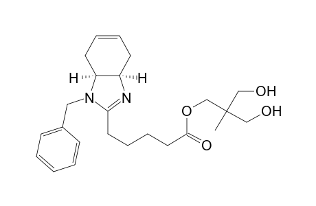1H-Benzimidazole-2-pentanoic acid, 3a,4,7,7a-tetrahydro-1-(phenylmethyl)-, 3-hydroxy-2-(hydroxymethyl)-2-methylpropyl ester, cis-